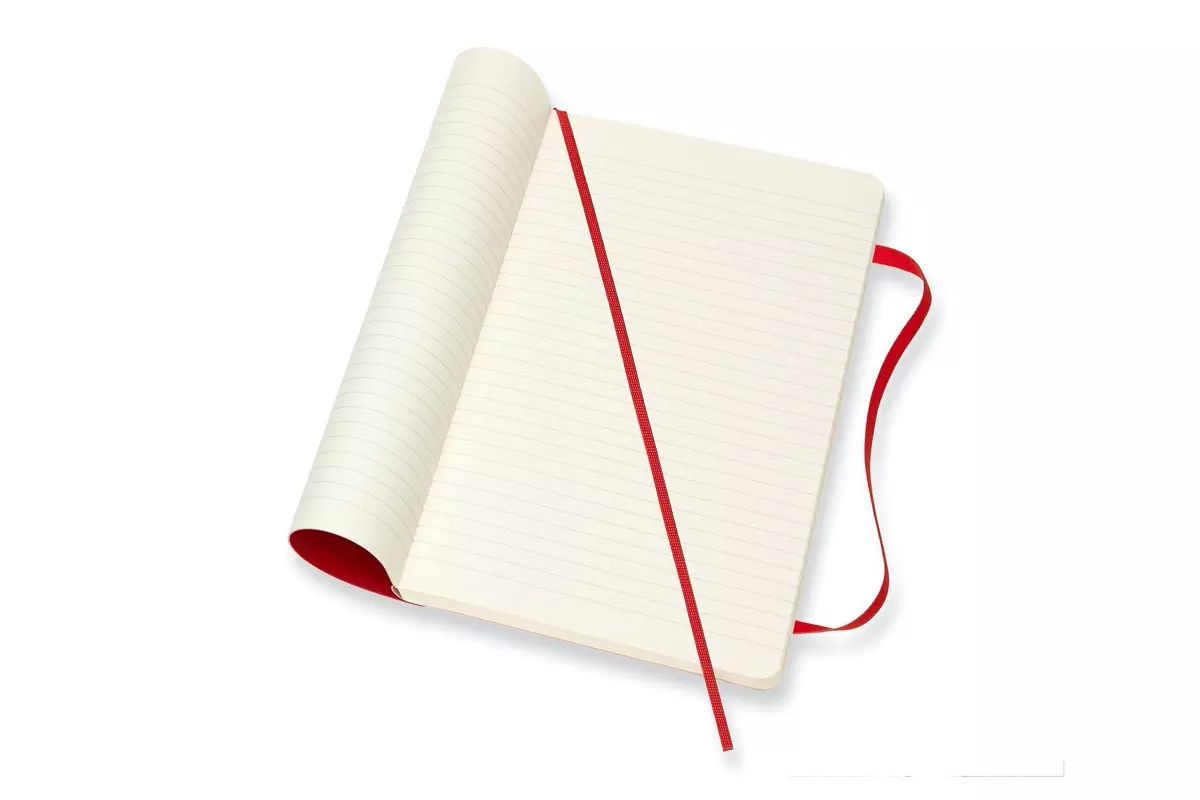 Een Moleskine Ruled Soft Cover Notebook Large Scarlet Red koop je bij Moleskine.nl